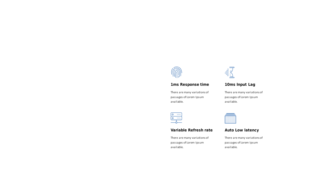 Compare Key Attributes with Four-Point Layout