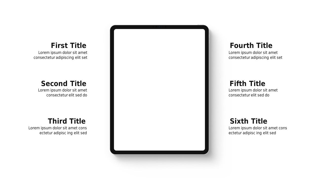 Showcase Ideas with Six-Section Layout