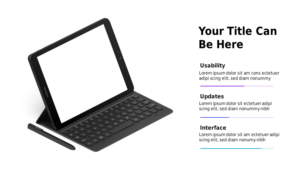 Engaging Tech Product Overview Slide