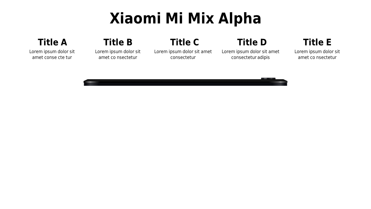 Horizontal Comparison Layout for Tech Products