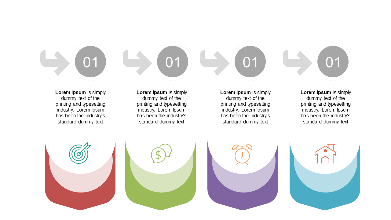 Present Four-Step Processes with Icons