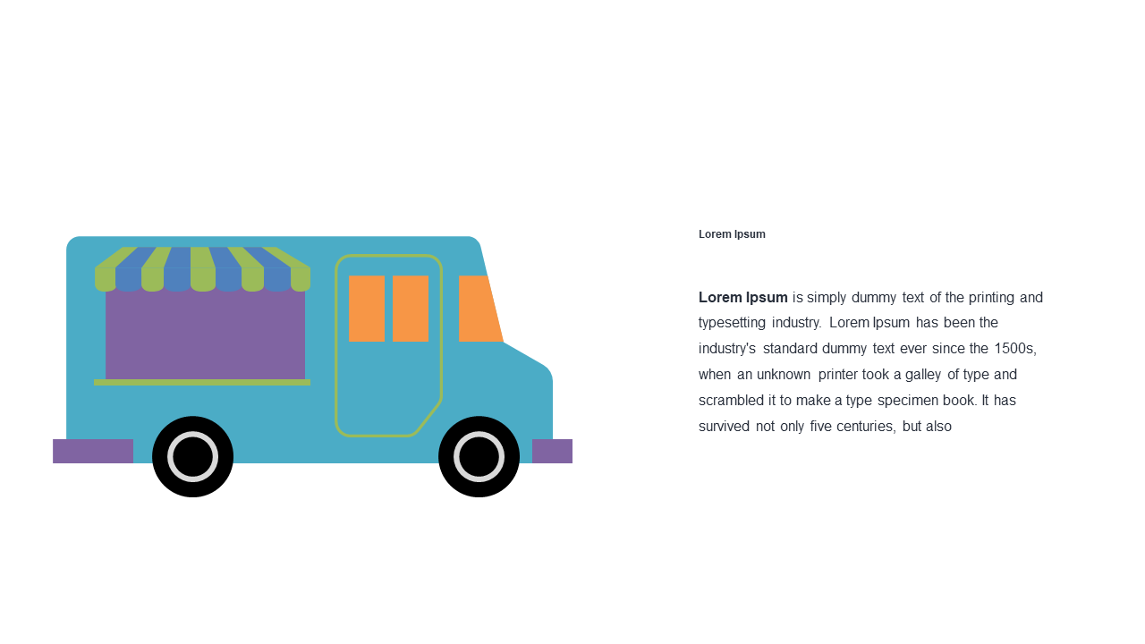 Engage with Colorful Food Truck Illustration