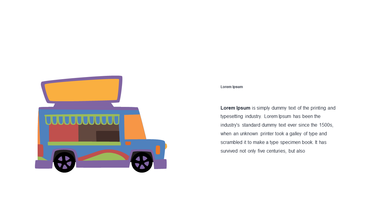 Highlight Food Truck Services with Icon Layout