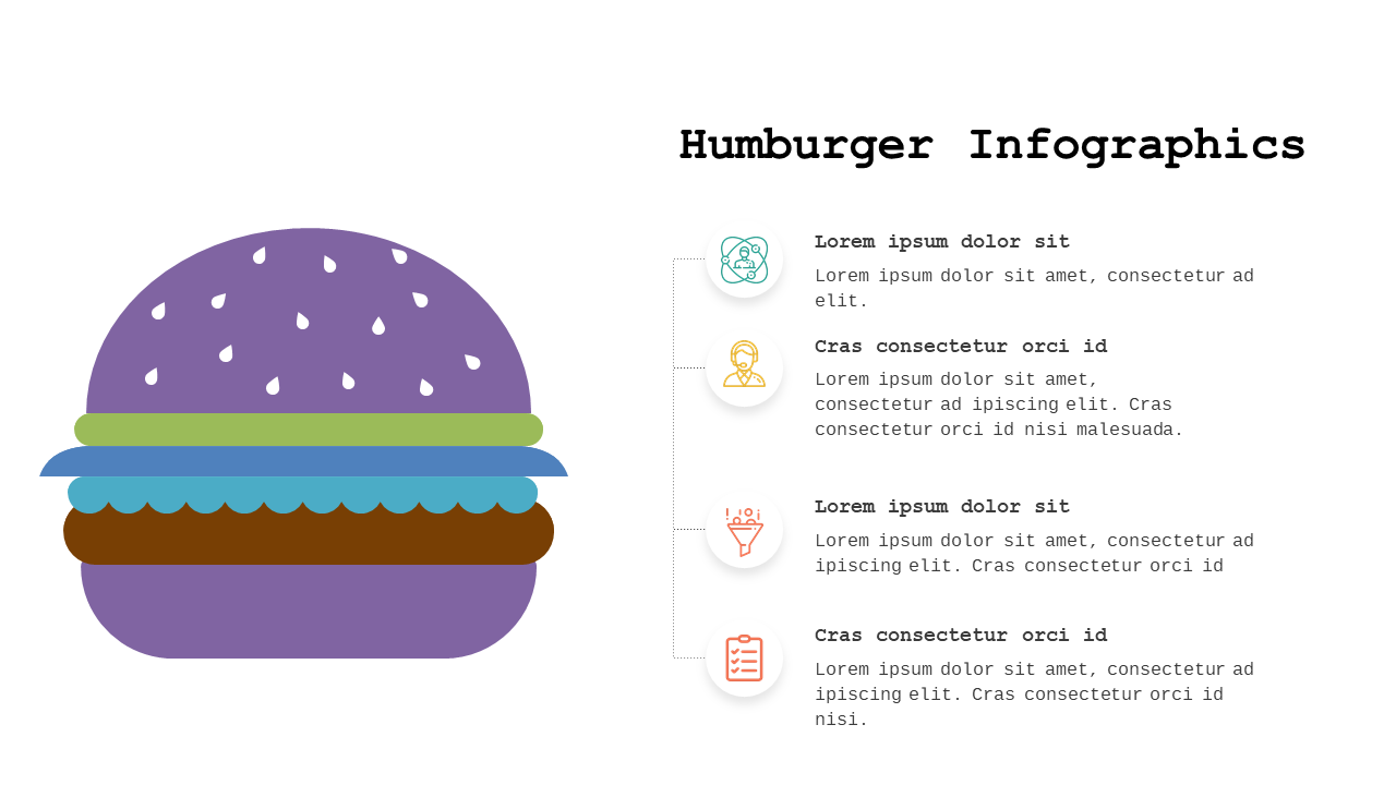 Present Data with Hamburger Compartment Layout
