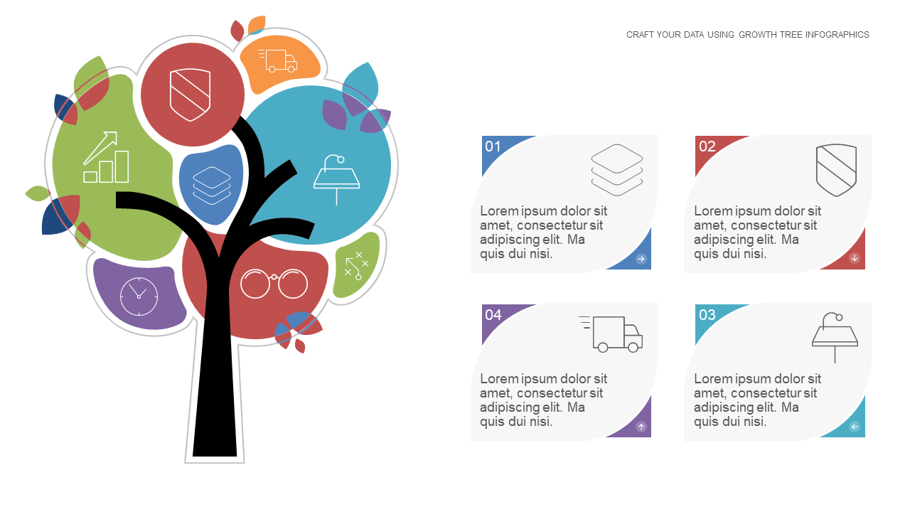 Highlight Key Points with Growth Tree Design