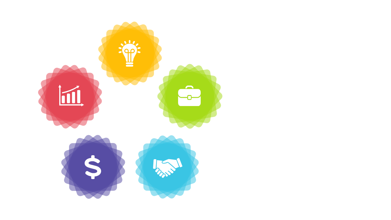 Present Information with Three-Column Cloud Infographics V3