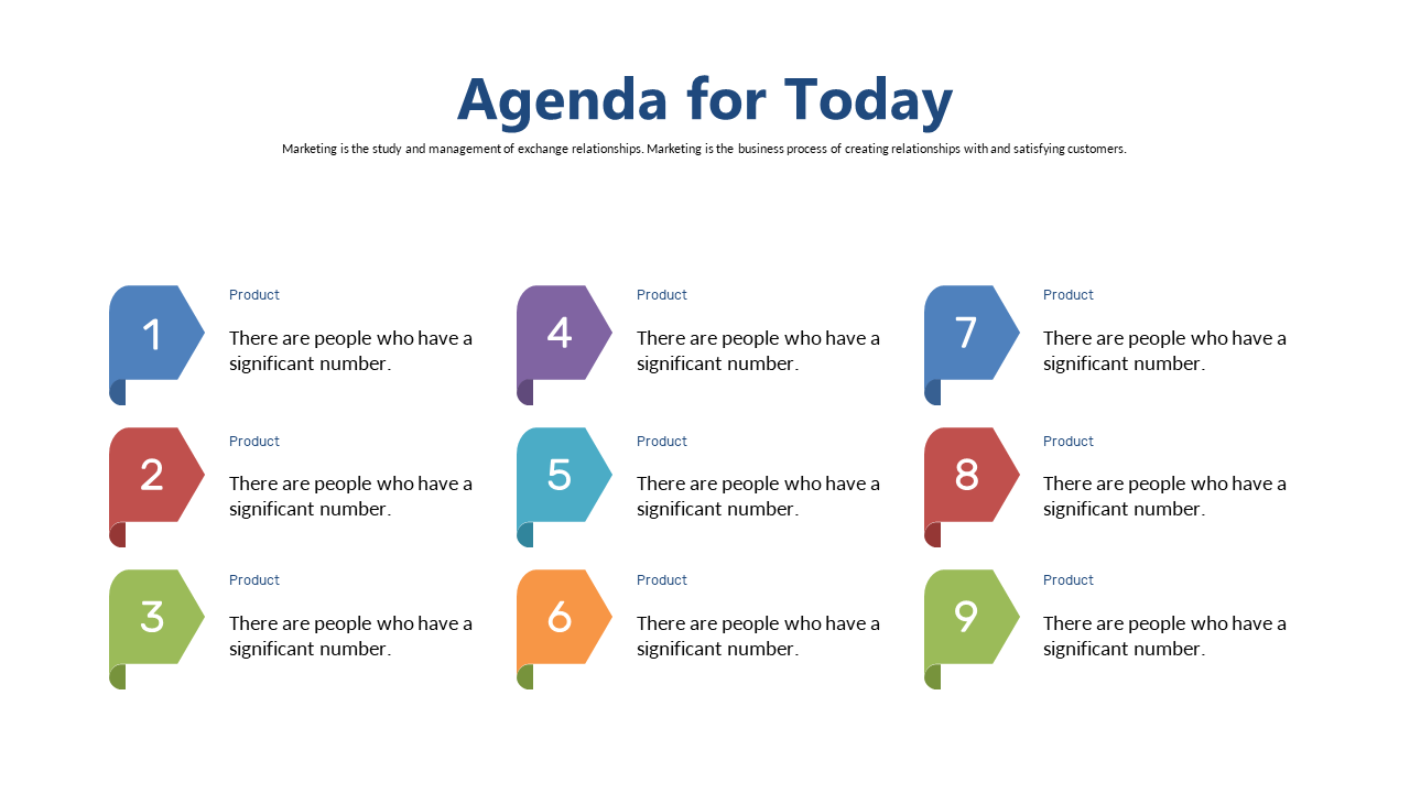 Engage Audiences with Colorful Agenda Items