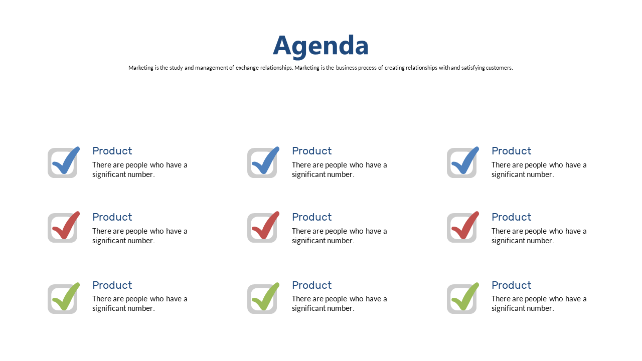 Structured Agenda with Circular Design