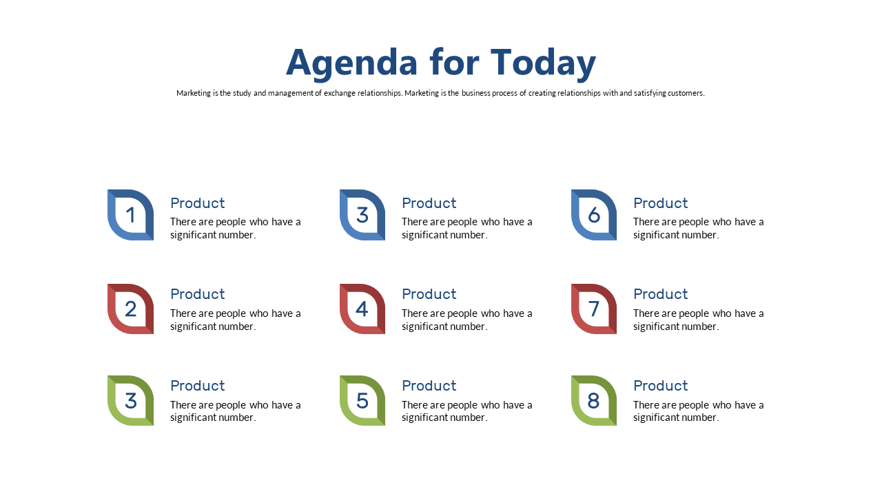Customizable Circular Agenda for Presentations