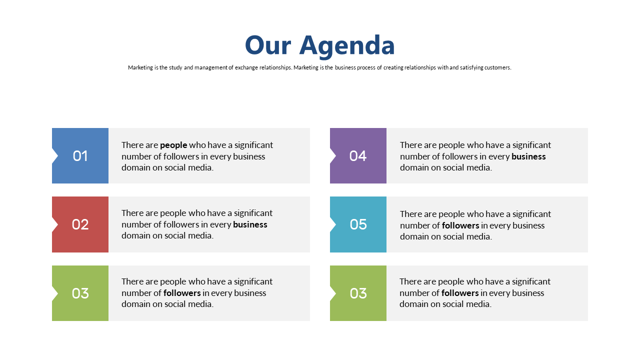 Visually Appealing Color-Coded Agenda Layout