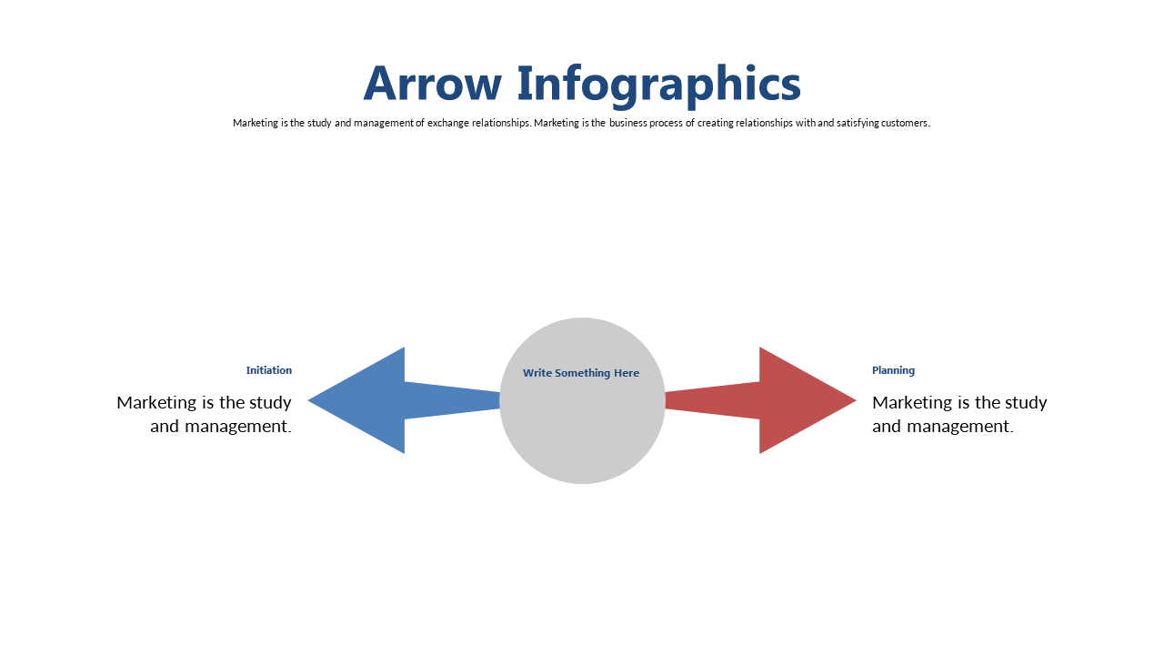 Visualize Marketing Processes with Arrow Infographics