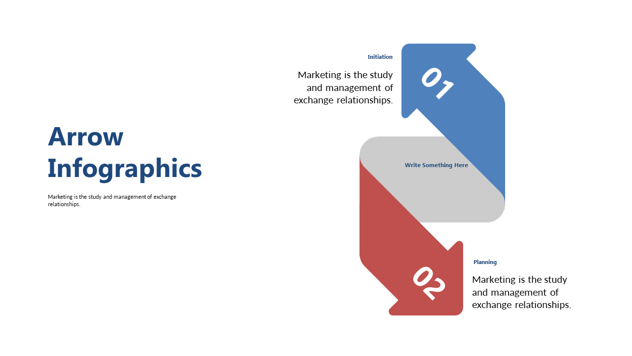 Illustrate Marketing Strategies with Arrow Infographics