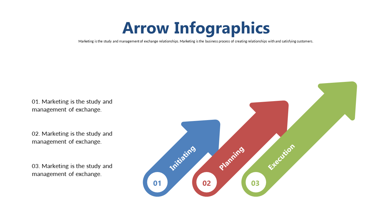 Showcase Marketing Strategies with Arrow Infographics