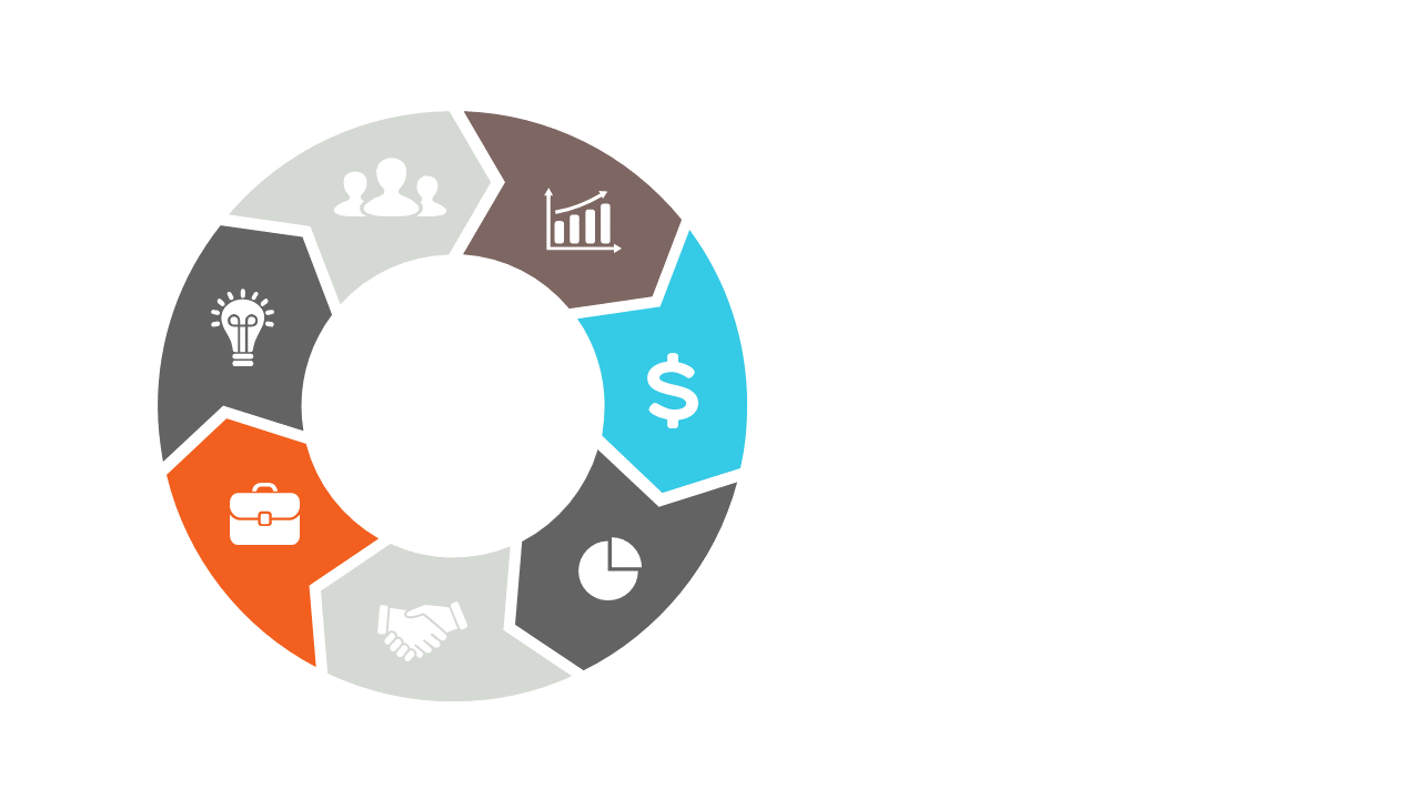 Highlight Business Strategies with 8-Section Diagram