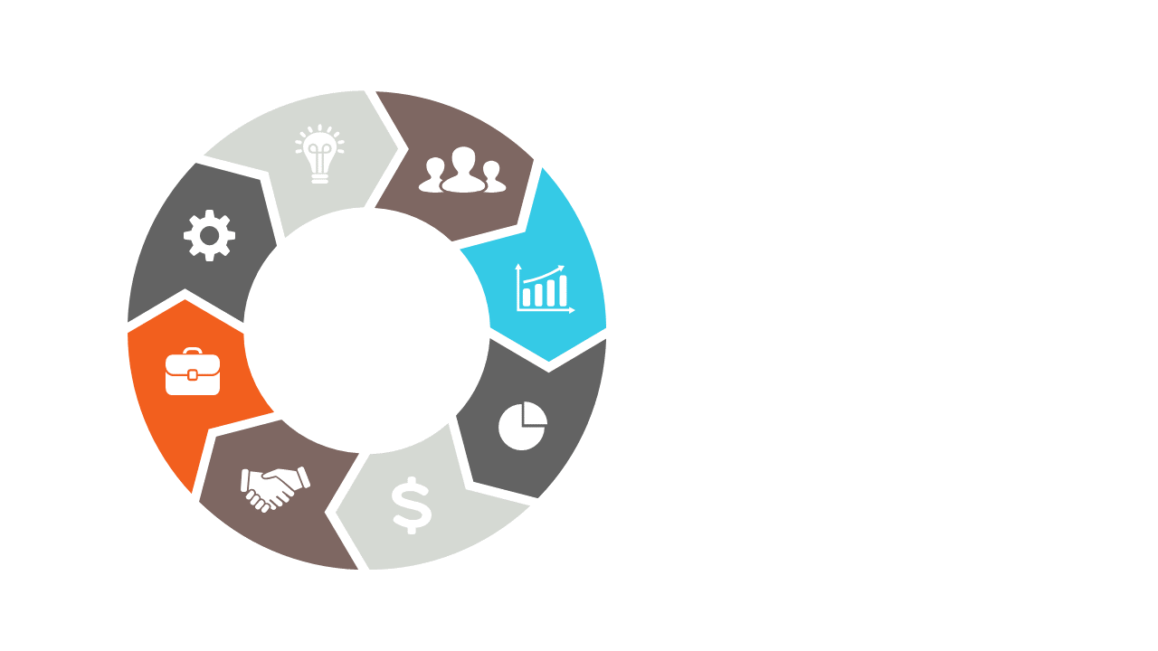 Illustrate Workflows with Circular Process Diagram Style