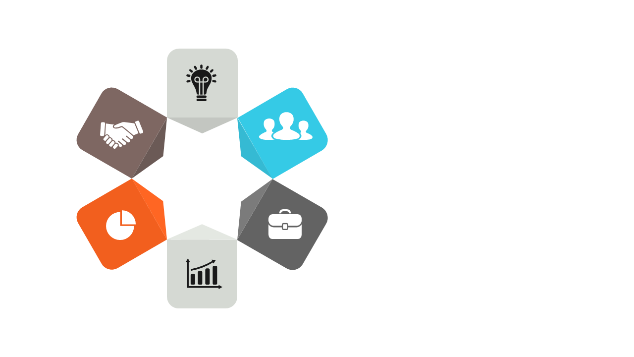 Showcase Key Concepts with Hexagonal Infographic
