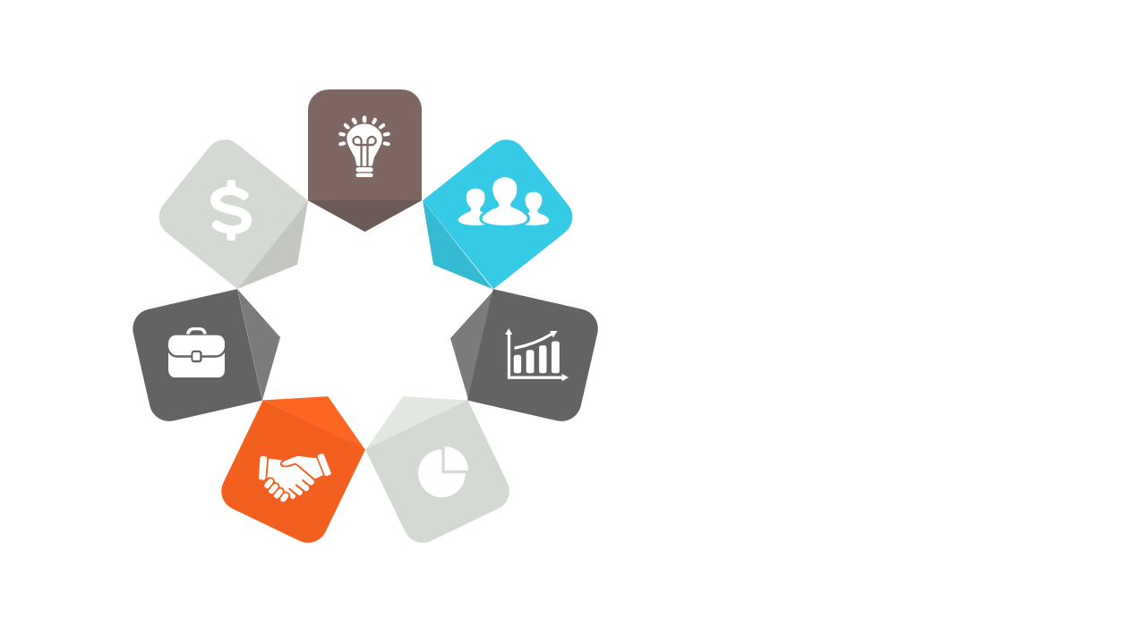 Illustrate Workflows with Hexagonal Icons