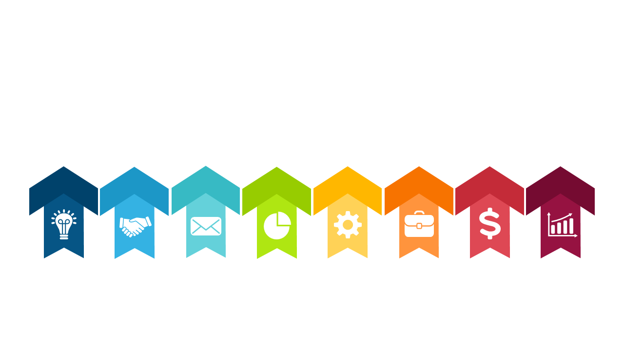Arrow Icons for Business Concepts in Presentations