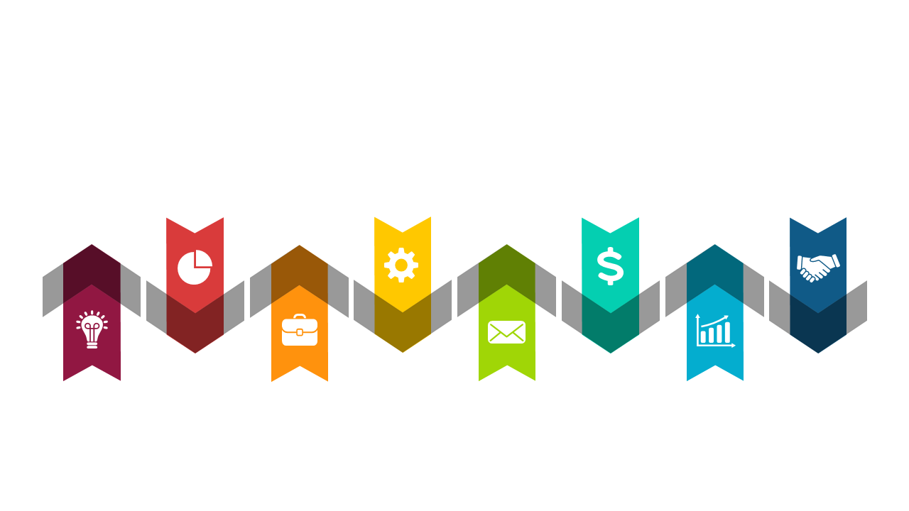 Showcase Business Highlights with Chevron Steps