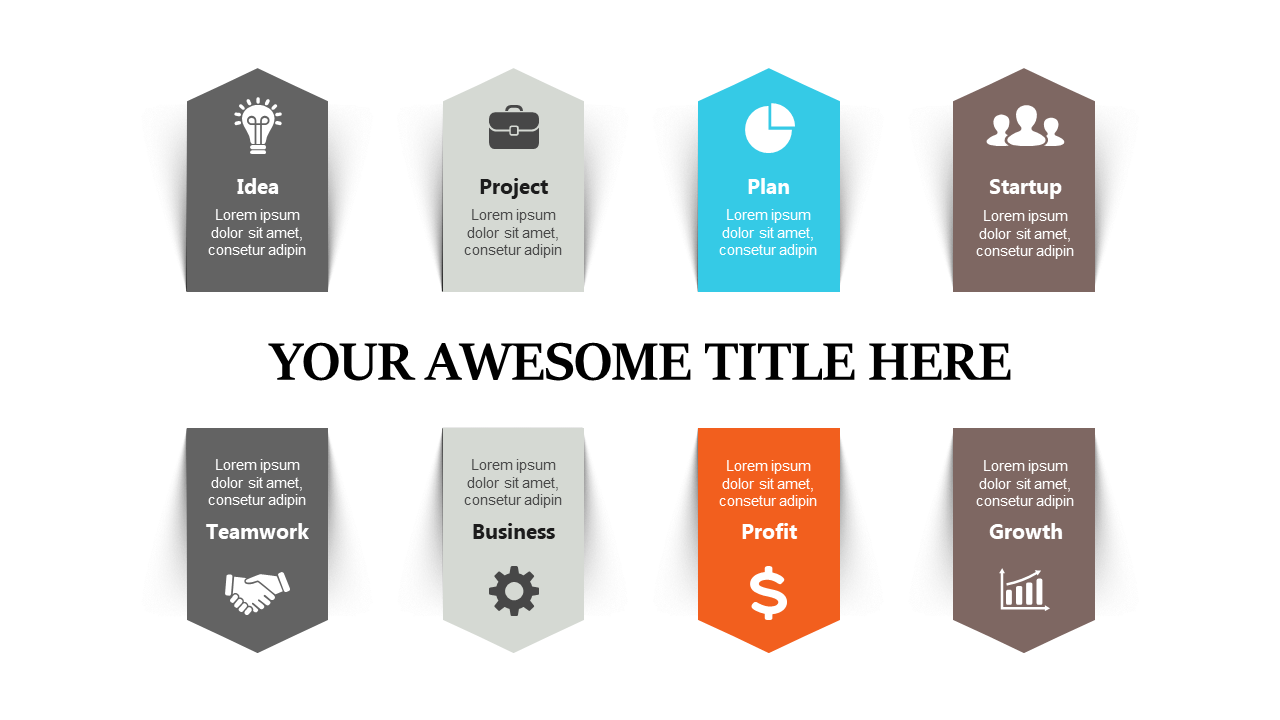 Communicate Ideas with Hexagon Steps Infographic