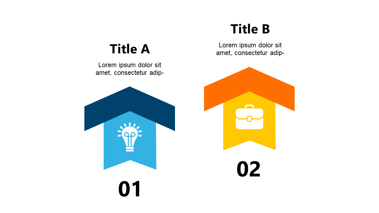 Highlight Concepts with Dual Arrow Banners