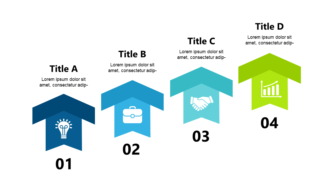 Illustrate Steps with Segmented Arrow Layout