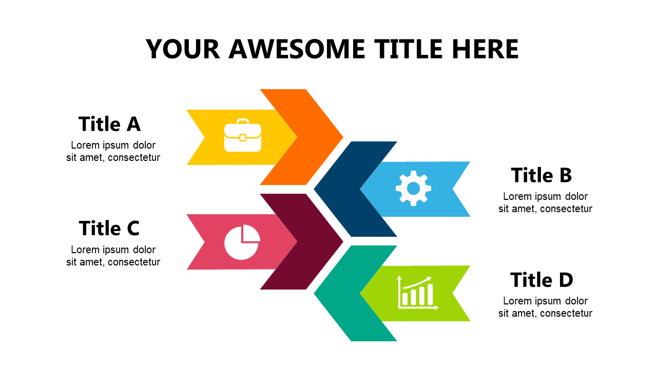 Showcase Actions with a Colorful 4-Step Process
