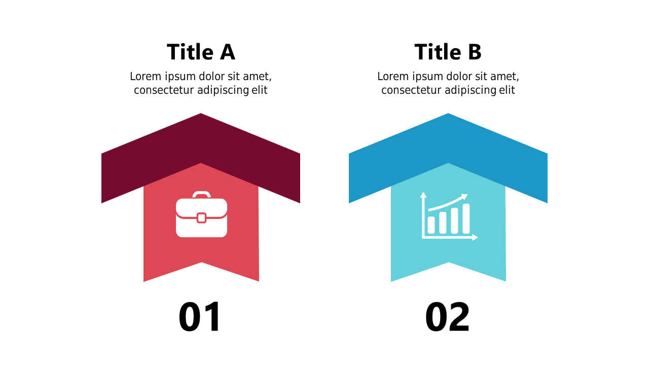 Business Growth Icons with Upward Arrows
