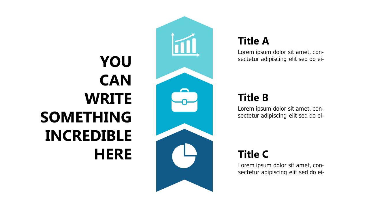 Highlight Key Points with a Three-Section Chevron List