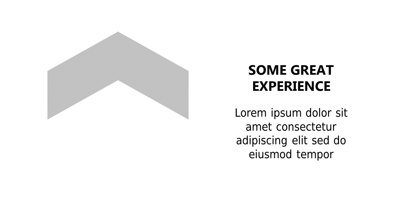 Chevron Layout for Key Message Emphasis