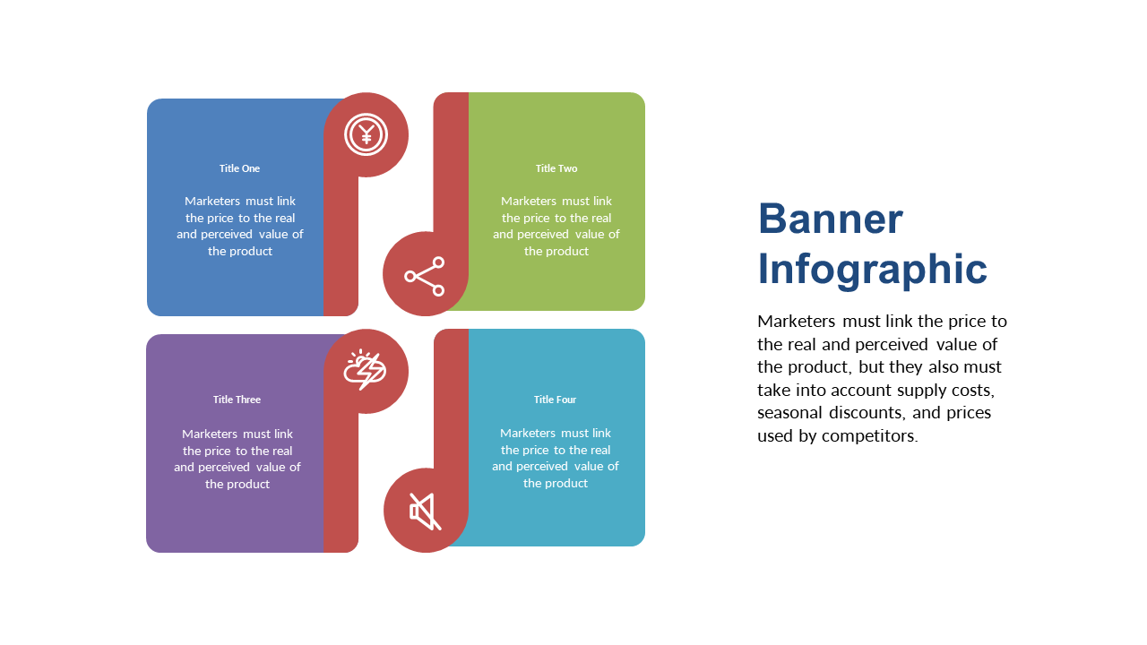 Present Pricing Strategies with Quadrant Infographic