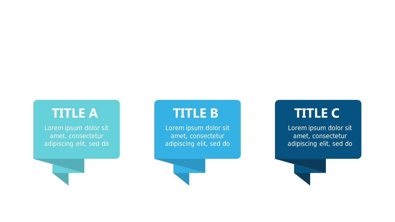 Three-Step Comparison with Speech Bubbles