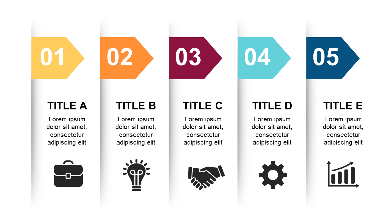 Illustrate Workflows with Numbered Steps in PowerPoint