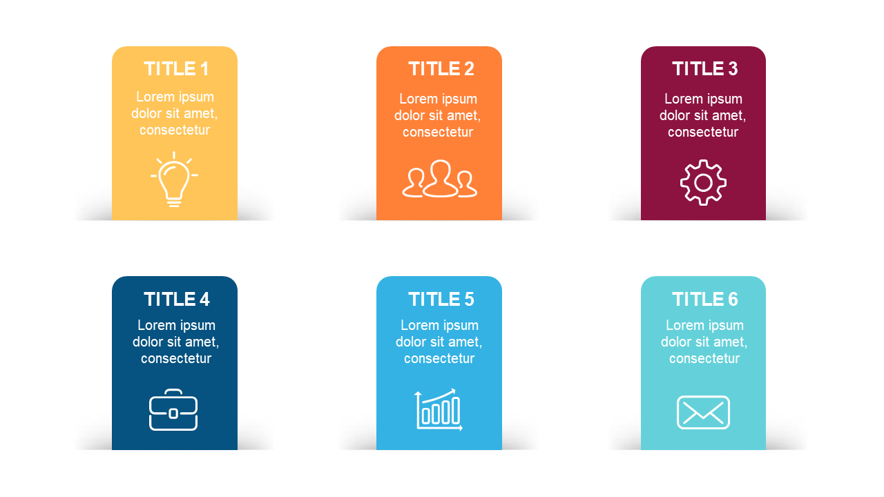 Visually Organize Topics with Color-Blocked Cards V7