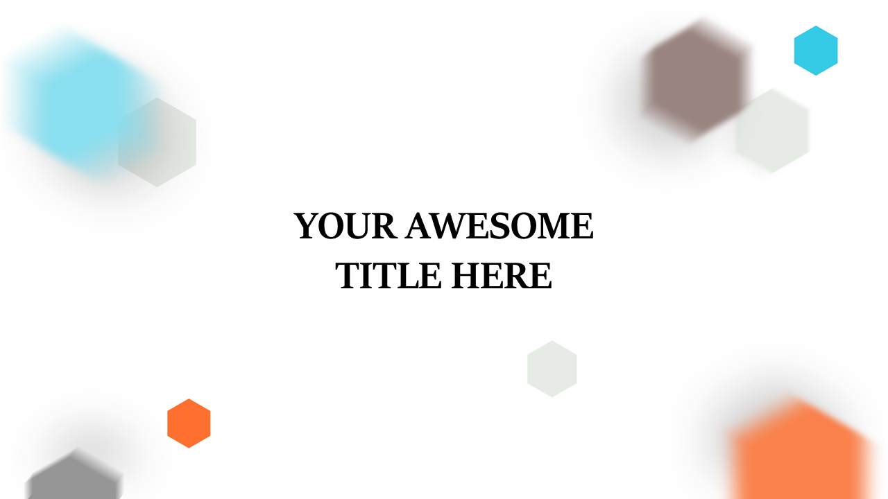 Modern Hexagonal Background for Impactful Titles