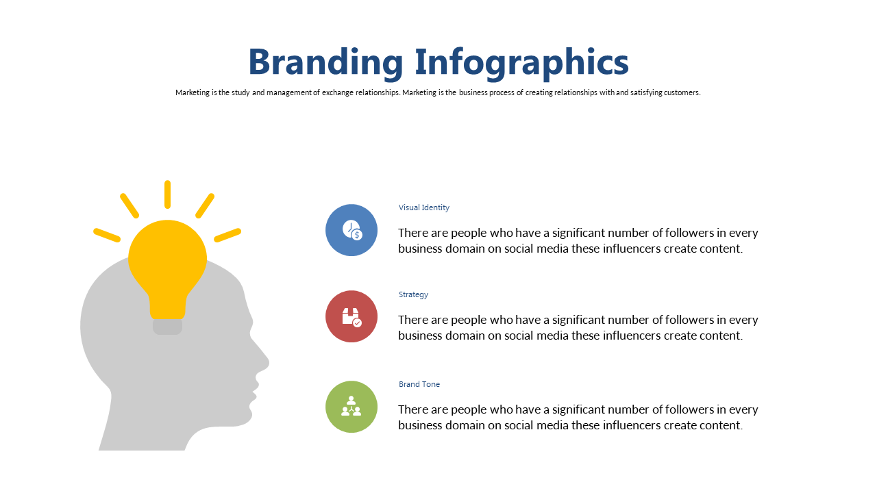 Present Branding Strategies with Lightbulb Infographic