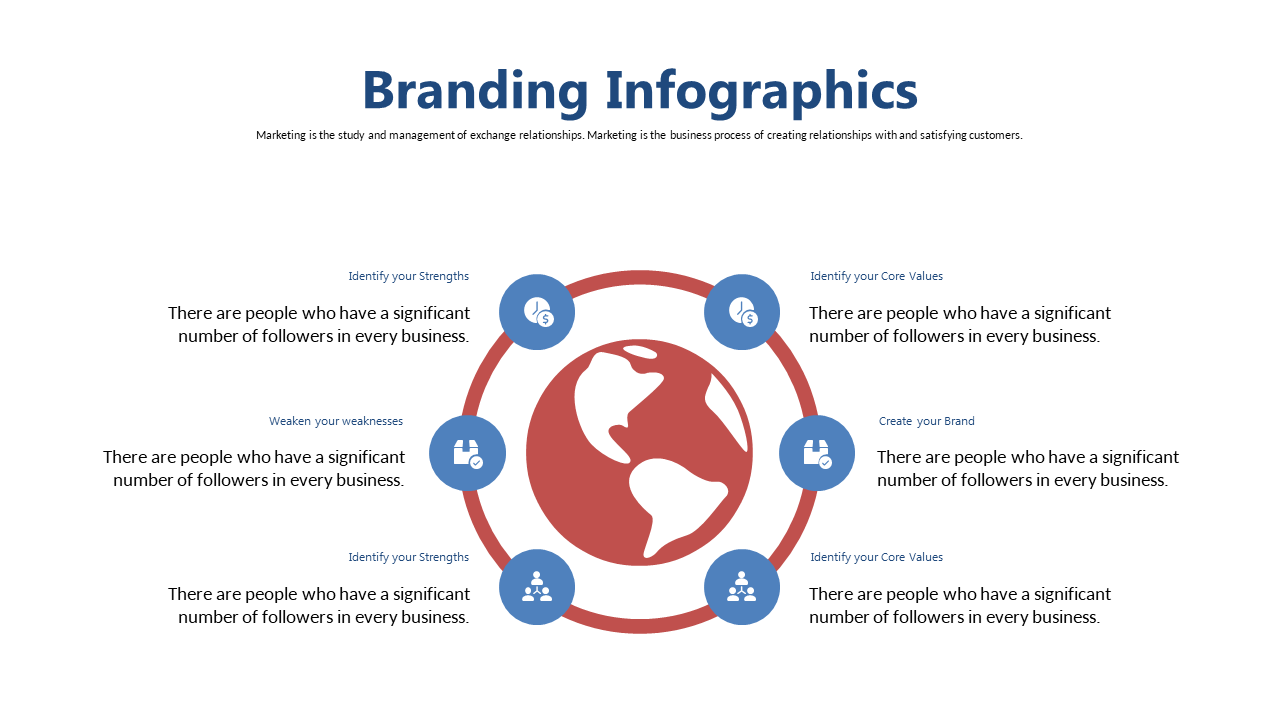 Illustrate Branding Elements with World Map Infographic
