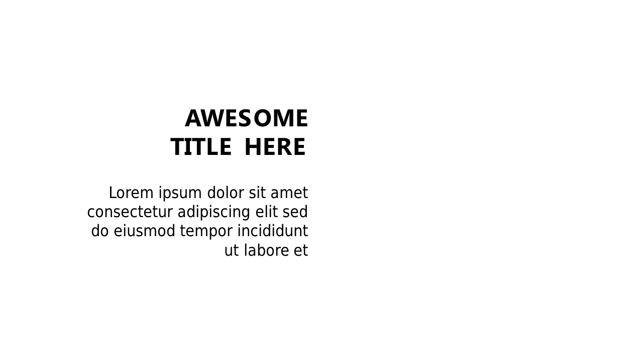 Grab Attention with Bold Central Title Layout