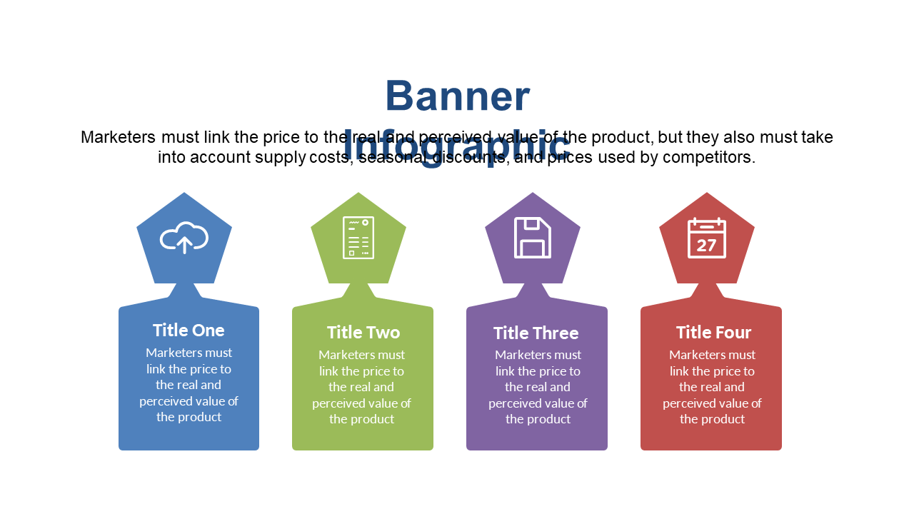 Present Product Value with Colorful Banner Infographic