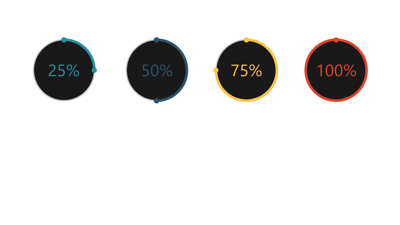 Present Project Progress with Circle Diagrams