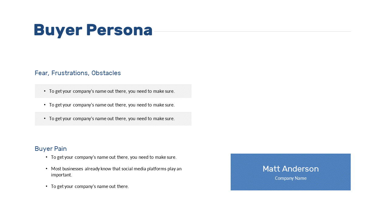 Analyze Buyer Persona Pain Points for Insights
