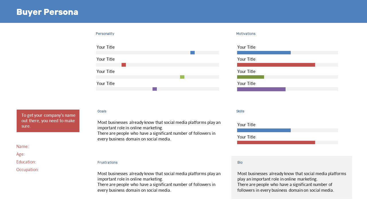 Define Buyer Personas for Targeted Marketing