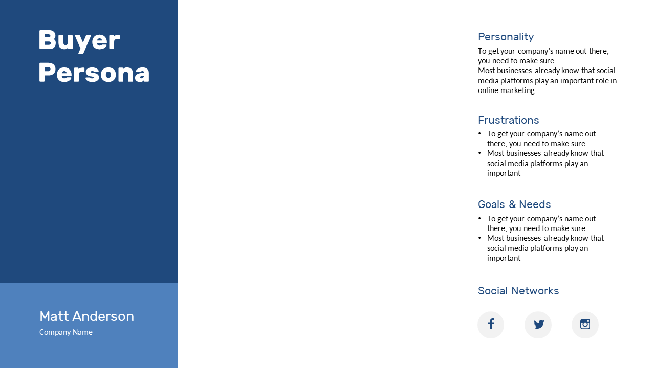 Define Target Audience with Persona Template