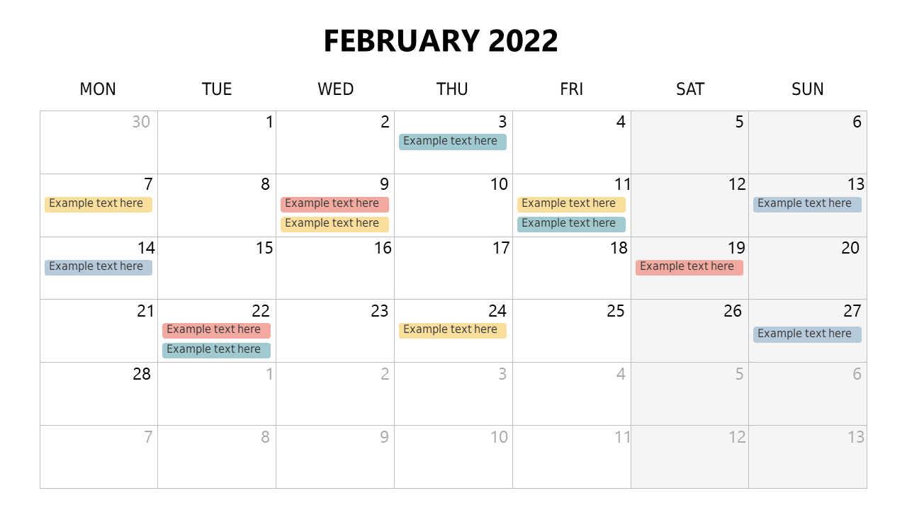 Effectively Organize Your Month with Calendar Layout