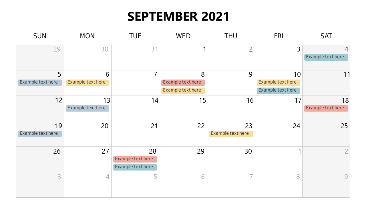 Organize Events with Monthly Calendar V4