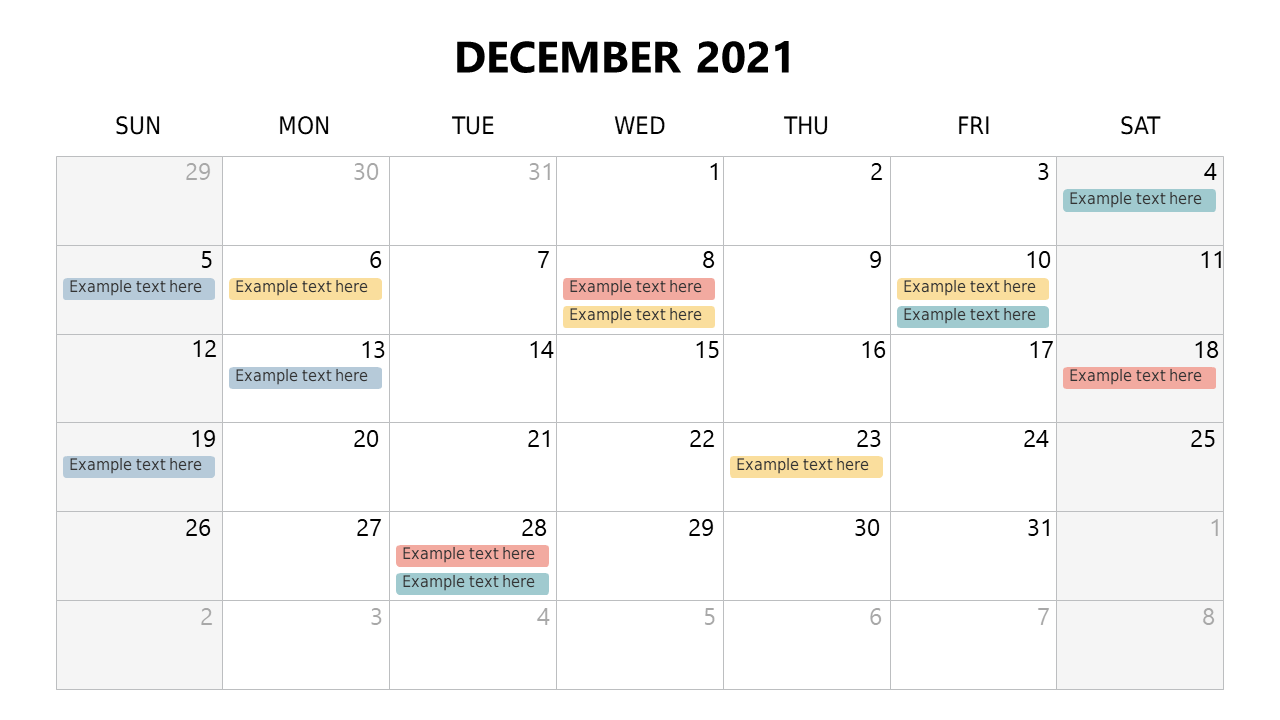 Track Events with Monthly Calendar V6