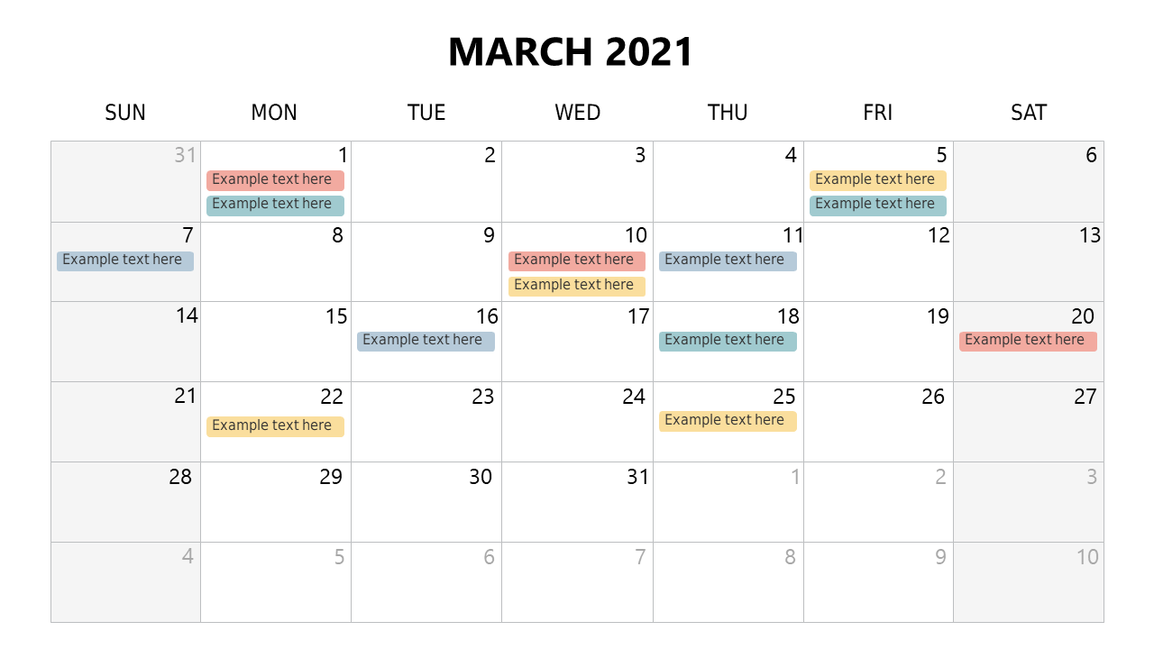 Visualize Events with Editable Monthly Calendar