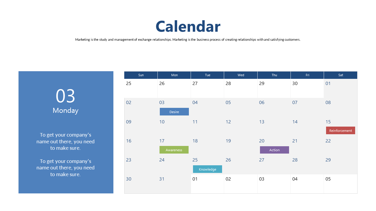 Editable Weekly Calendar for Business Schedules