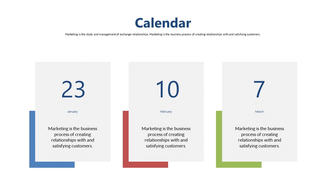 Monthly Calendar Overview for Marketing Plans