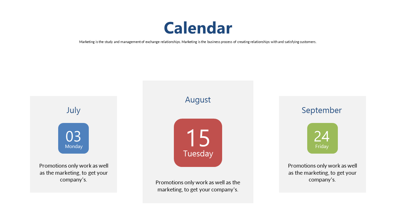 Organize Monthly Promotions with PowerPoint Calendar